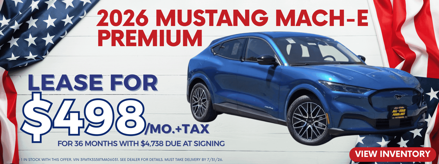 Mustang Mach-E Lease July