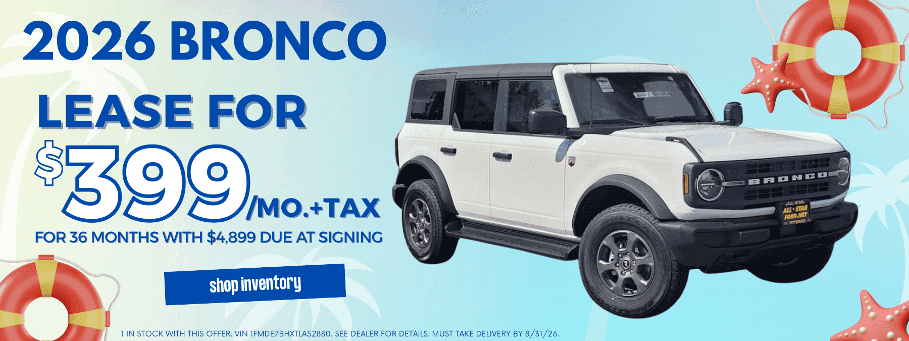 Bronco Lease August