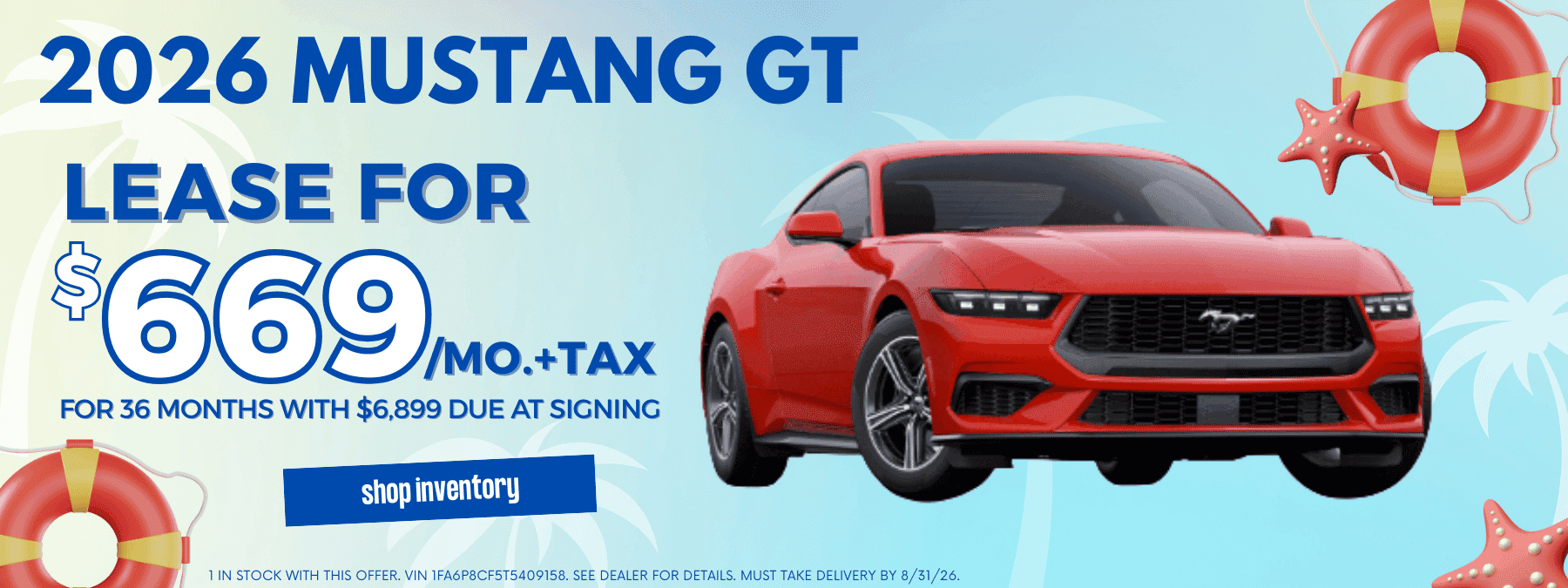 Mustang Lease August