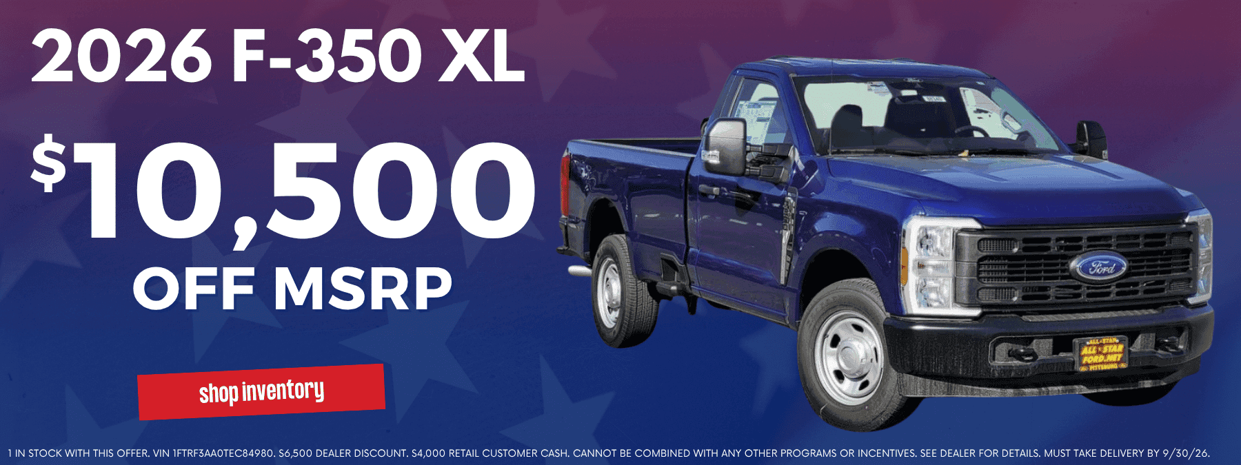 F-350 September MSRP