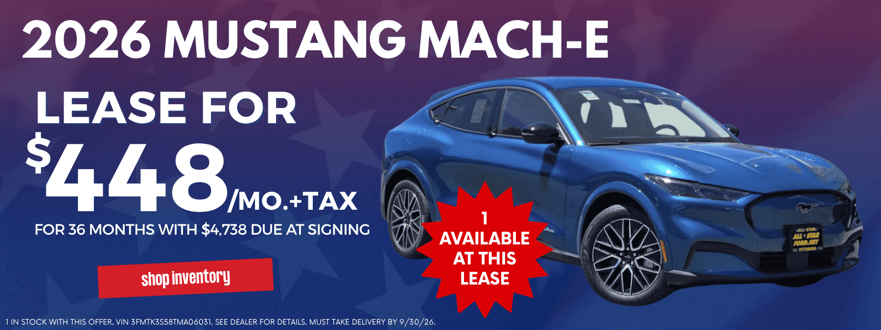 Mach-E September Lease