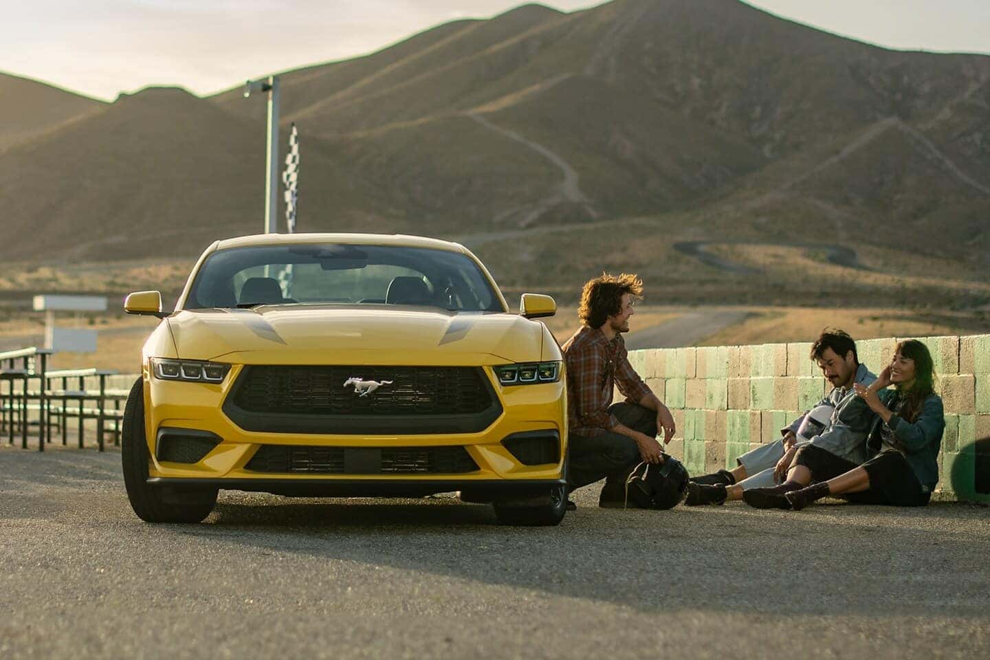 2024 Ford Mustang EcoBoost coupe in Yellow Splash Metallic Tri-coat | Best Ford Dealer | in Nashua NH 