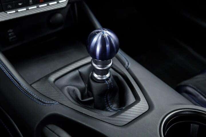 2024 Mustang Dark Horse coupe with a unique titanium Anodized Blue shift knob  | Best Ford Dealer | in Nashua NH 