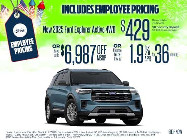 New 2025 Ford Explorer Active 4WD
