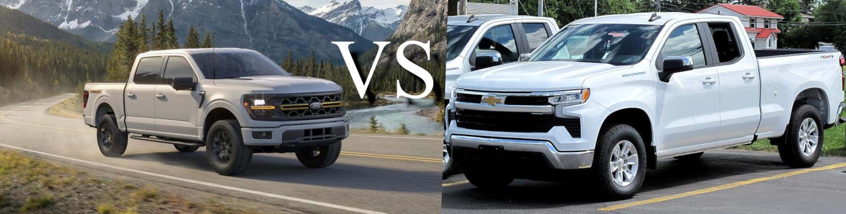 The 2026 F-150 compared to the Chevy Silverado