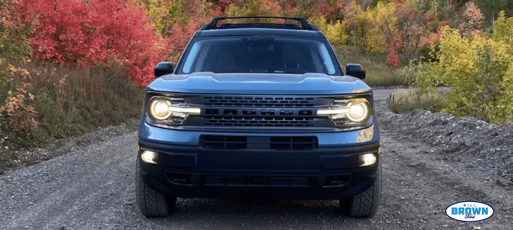 2023 Bronco Sport parked outside on Fall day from Bill Brown Ford