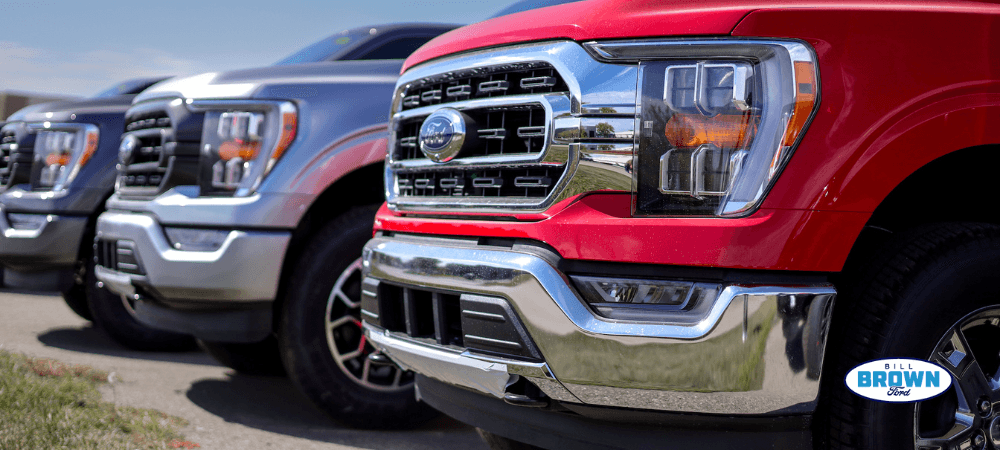 2023 F150 Inventory at Bill Brown Ford in Livonia, MI, on the lot