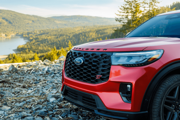 New 2025 Ford Explorer front exterior grill