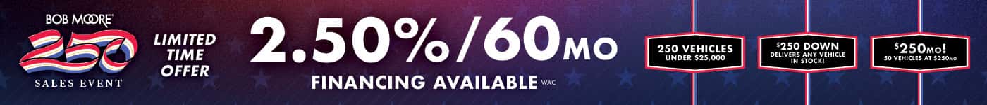 Bob Moore 250 Sale Pencil Banner