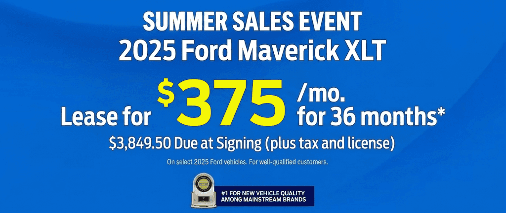 2025 Ford Maverick XLT $375 / Month