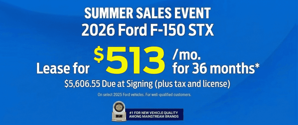 Ford F-150 Lease for $533