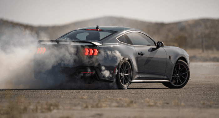 2025 Ford Mustang drifting