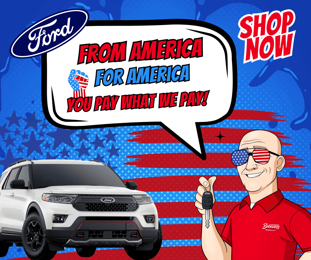Employee pricing sale from Ford