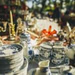 Some beautiful pieces for sale at a flea market
