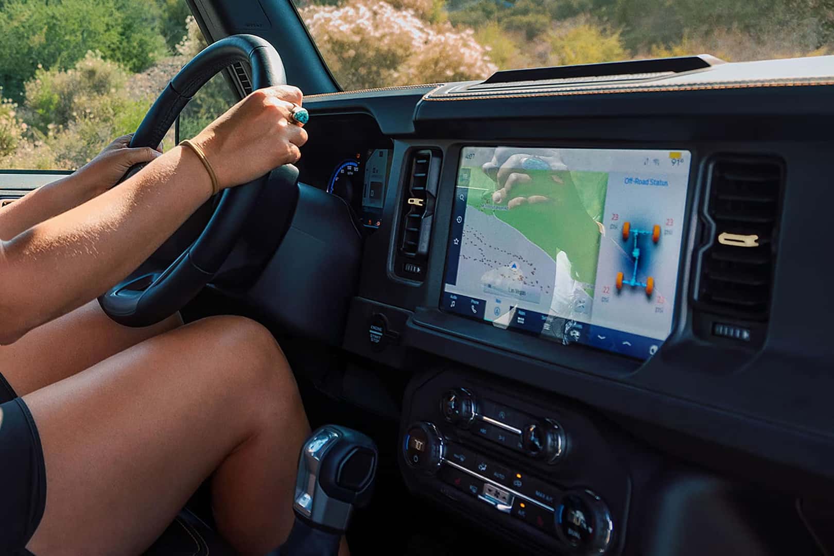 infotainment system in the ford bronco