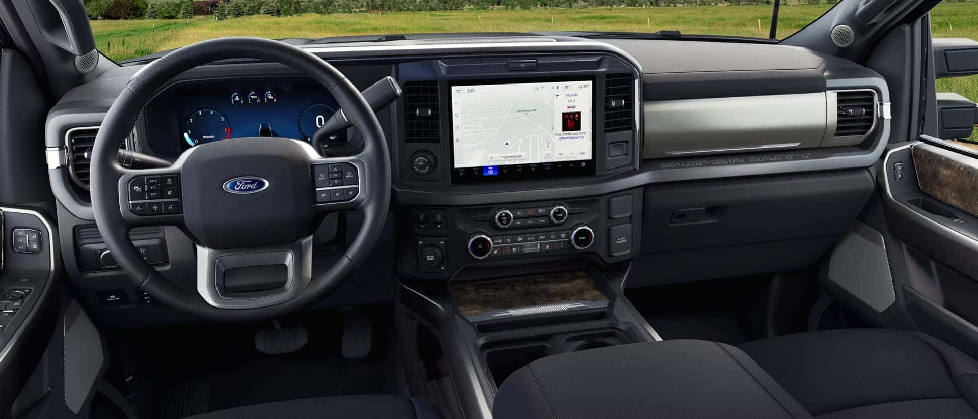 Infotainment system in the ford super duty