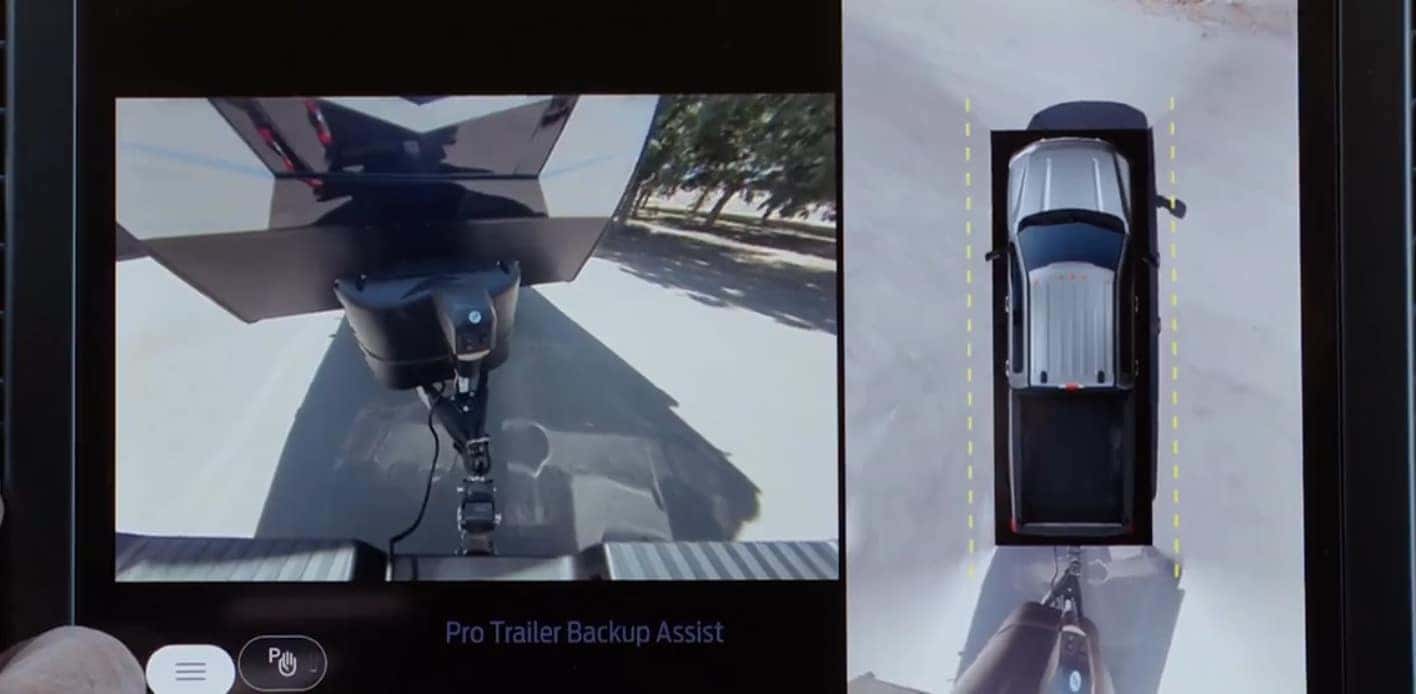 an internal view of the towing technology in the new 2026 ford super duty