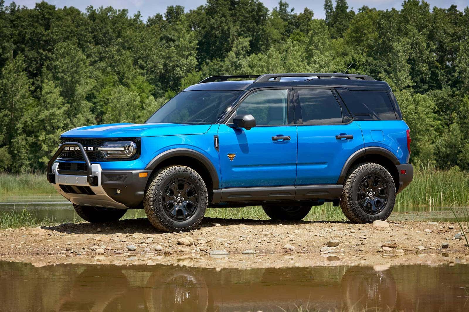 a view of the new sasquatch package in the 2026 ford bronco sport
