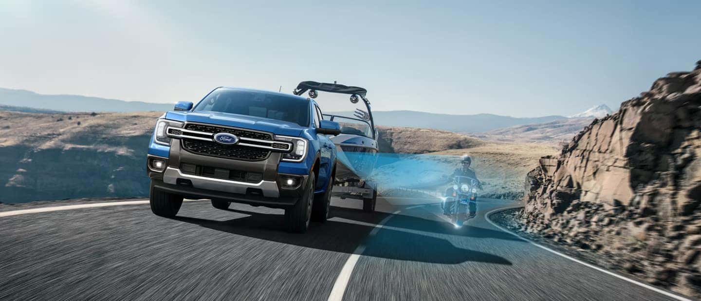 The new BLIS trailer technology in the 2026 Ford Ranger
