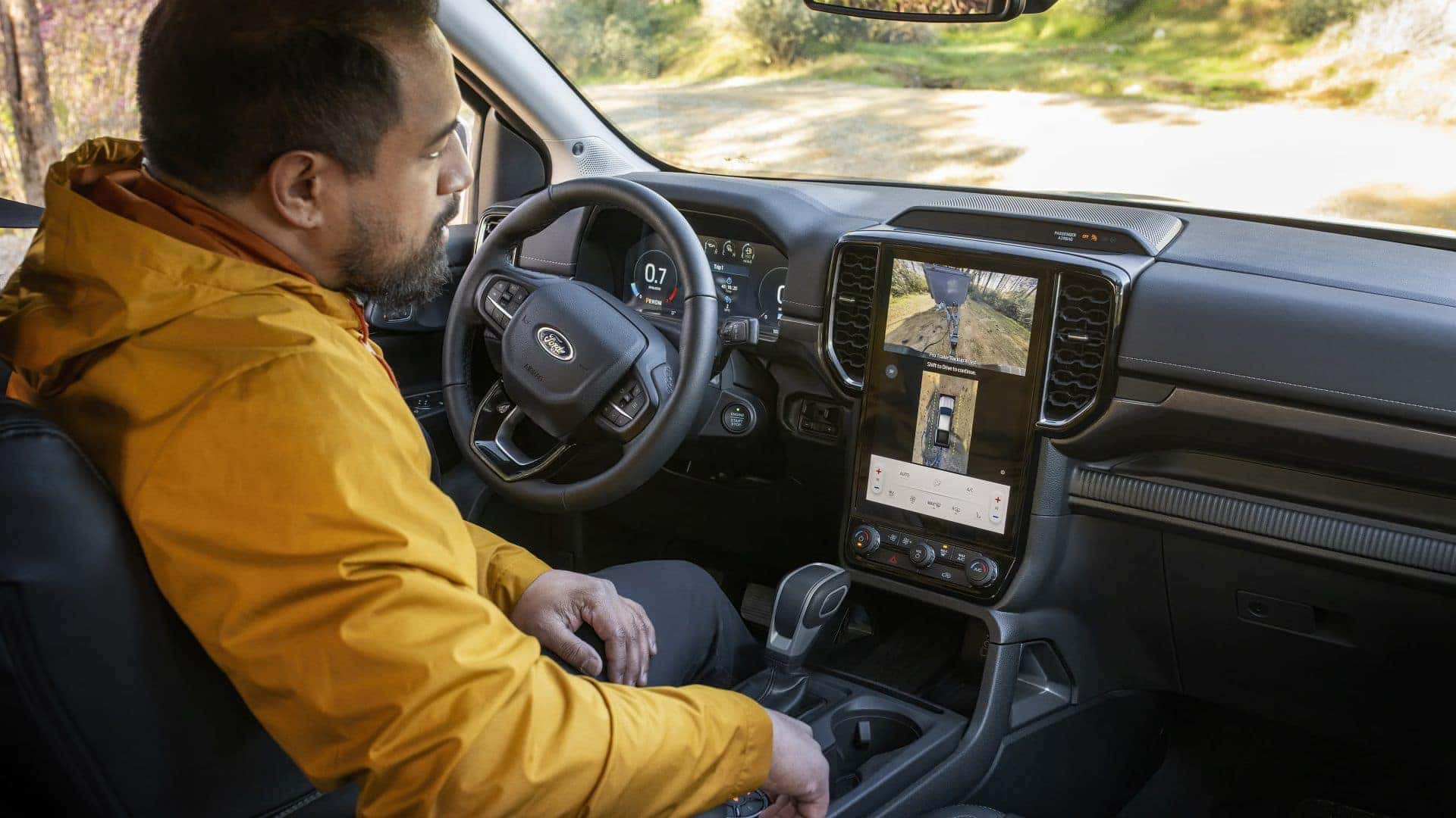 A great look at the trailer back up assist technology in the 2026 Ford Ranger