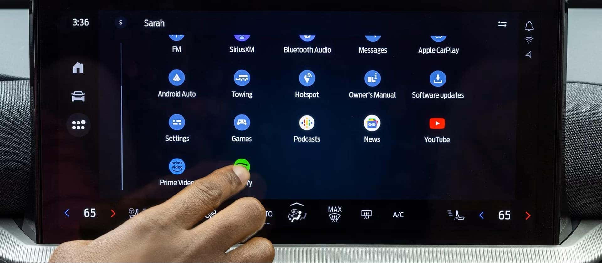 2026 Ford Explorer Ford Digital Experience touchscreen
