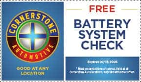 FREE Battery System Check Coupon