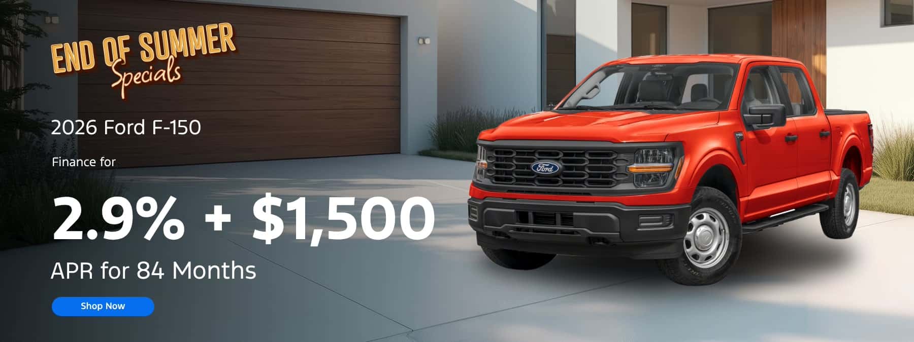 2026 Ford F-150 finance for 2.9% + 1500apr for 84 months