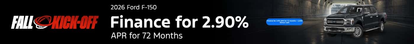 Finance for 2.9% APR for 72 months + 2,000 Bonus Cash