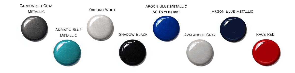 2026 Ford Mustang Dark Horse SC Color Chart