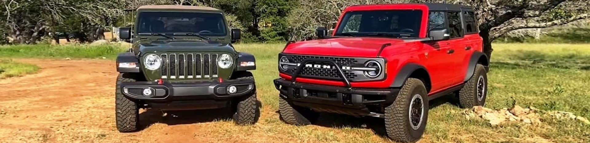Ford Bronco vs Jepp Wrangler At Villa Ford