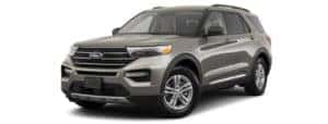 A grey 2020 Ford Explorer is facing left.
