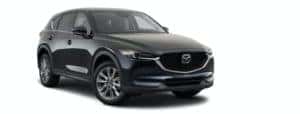 A black 2021 Mazda CX-5 is angled right.