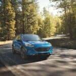 A blue 2022 Ford Escape is shown from the front at an angle.