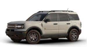 A tan 2024 Ford Bronco Sport Badlands is angled left.
