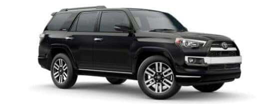 A black 2024 Toyota 4Runner Limited angled right.