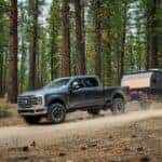 A grey 2024 Ford F-250 Tremor is shown from the side.