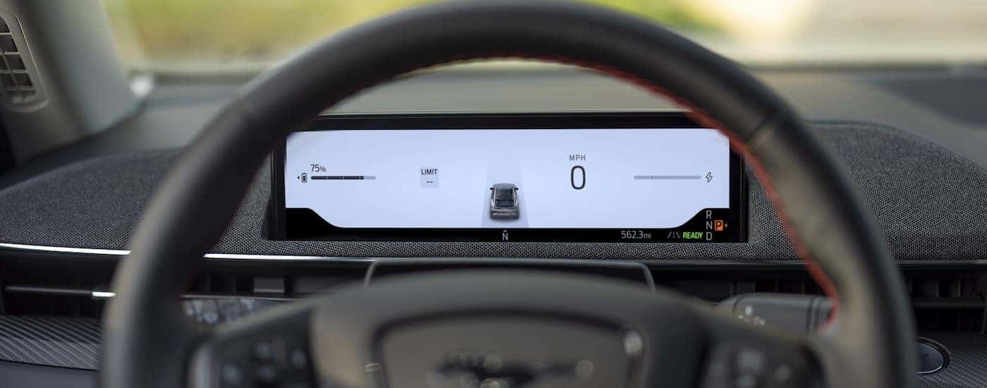 Digital gauge display on a 2025 Ford Mustang Mach-E