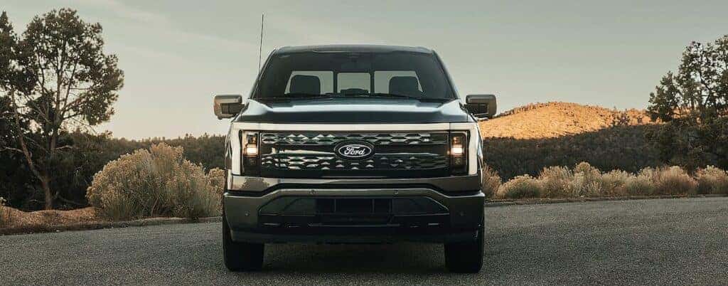 Front grille of a 2025 Ford F-150 Lightning