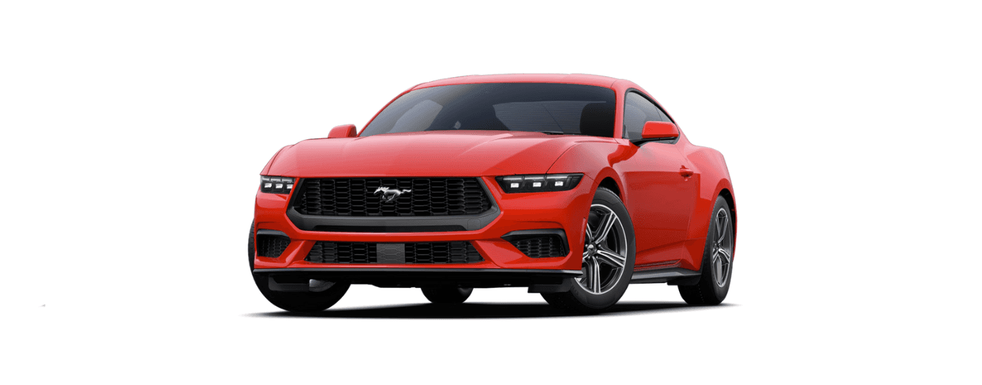 A red 2026 Ford Mustang