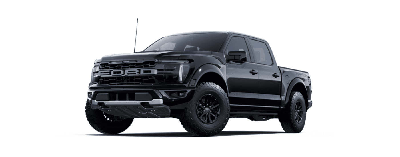 A black 2025 Ford F-150 Raptor