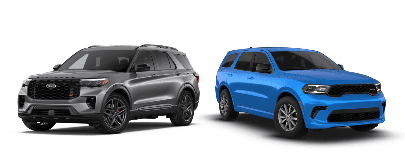 2026 Ford Explorer vs 2026 Dodge Durango side by side