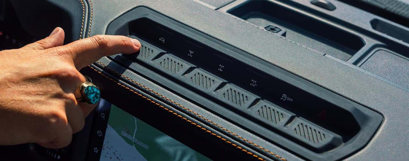 Dashboard buttons in a 2026 Ford Bronco