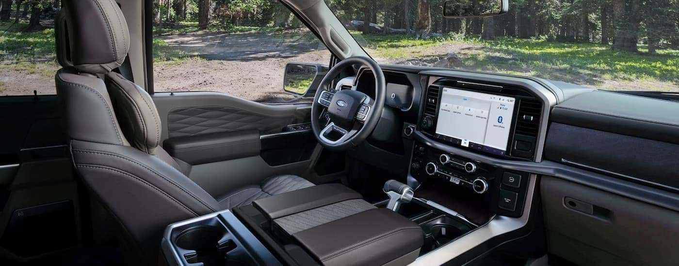 Infotainment and digital gauge cluster on a 2026 Ford F-150