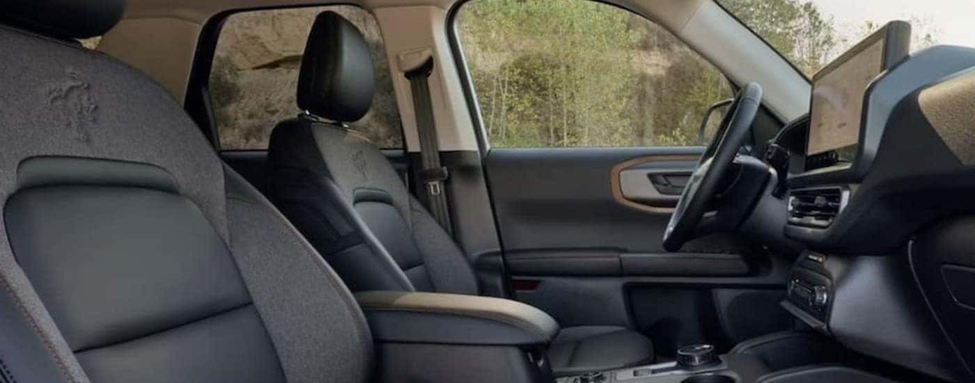 Gray interior in a 2026 Ford Bronco Sport.
