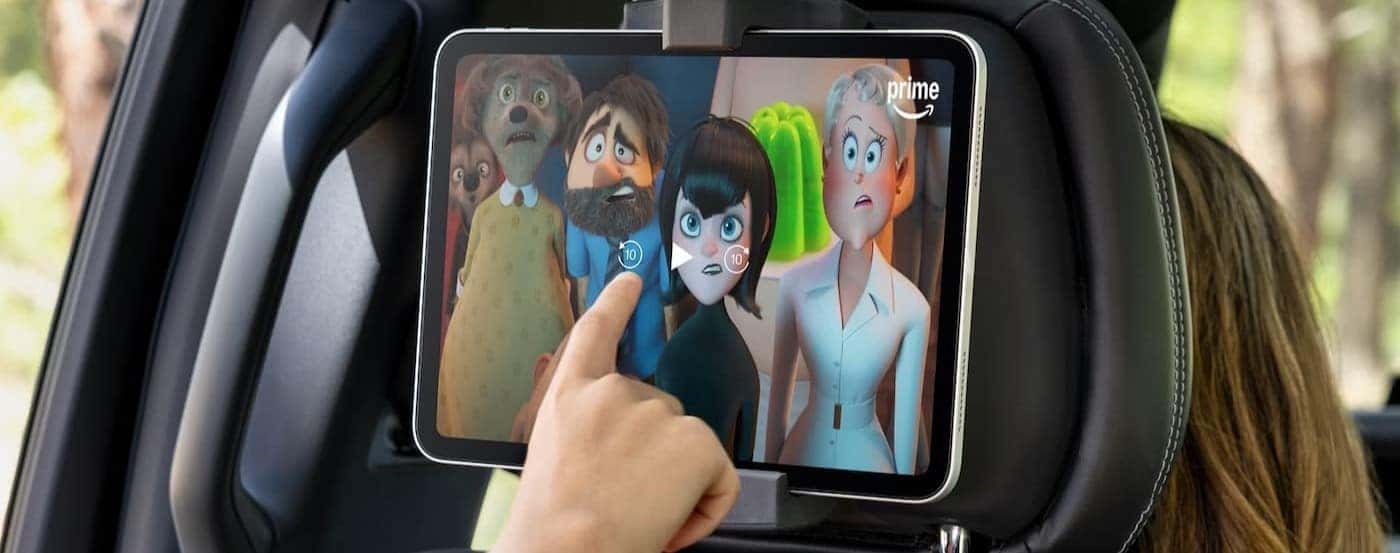 Childs entertainment screen in a 2026 Ford Expedition MAX.