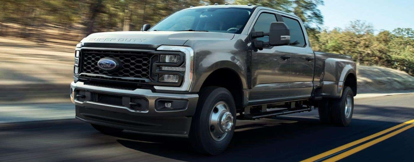 Gray 2026 Ford Super Duty F-250 XL driving down the road