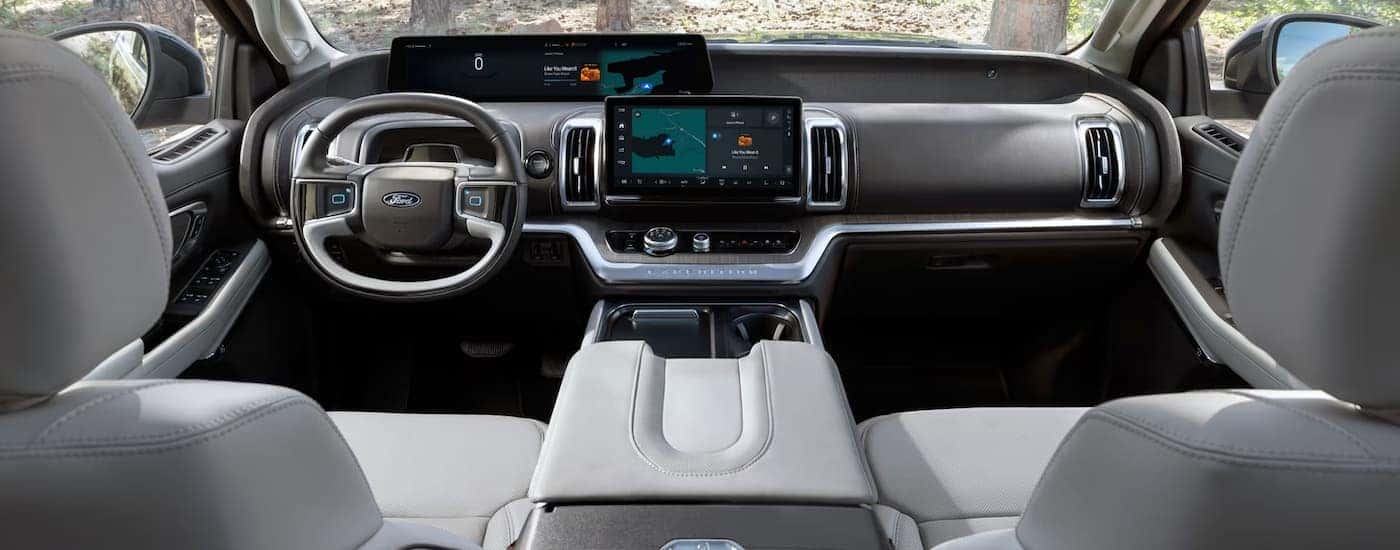 Infotainment and digital gauge cluster on a 2026 Ford Expedition