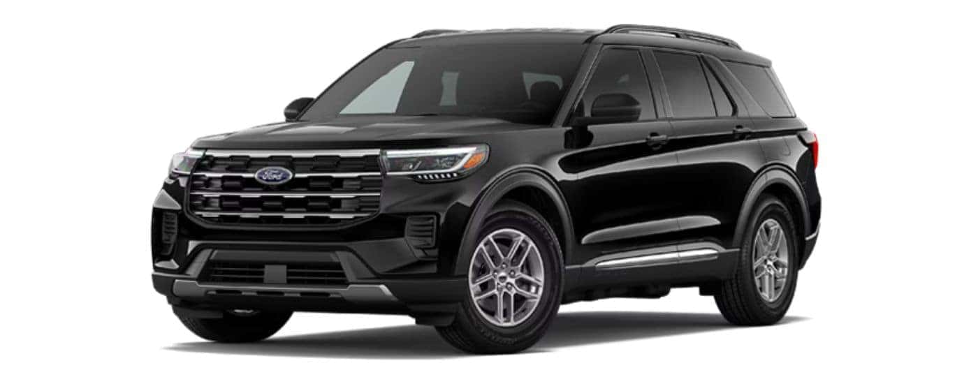 Black 2026 Ford Explorer Active against a white background.