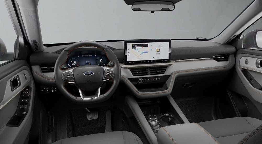 2026 Ford Explorer Active front interior with 13.2 inch center display