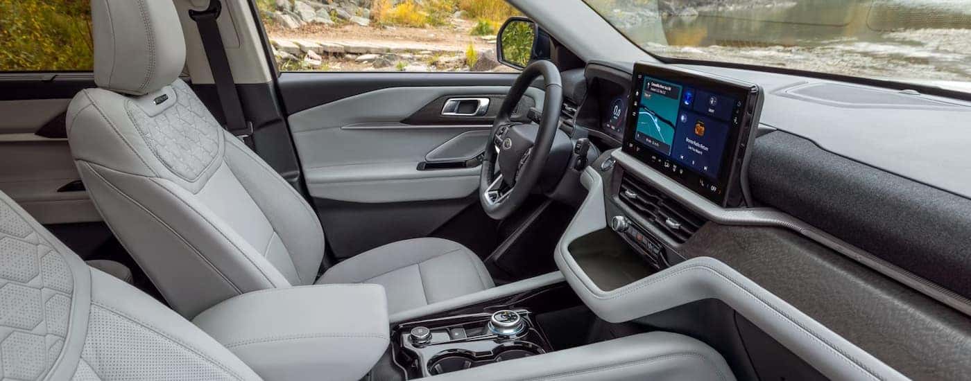 Infotainment display and dashboard in a 2026 Ford Explorer